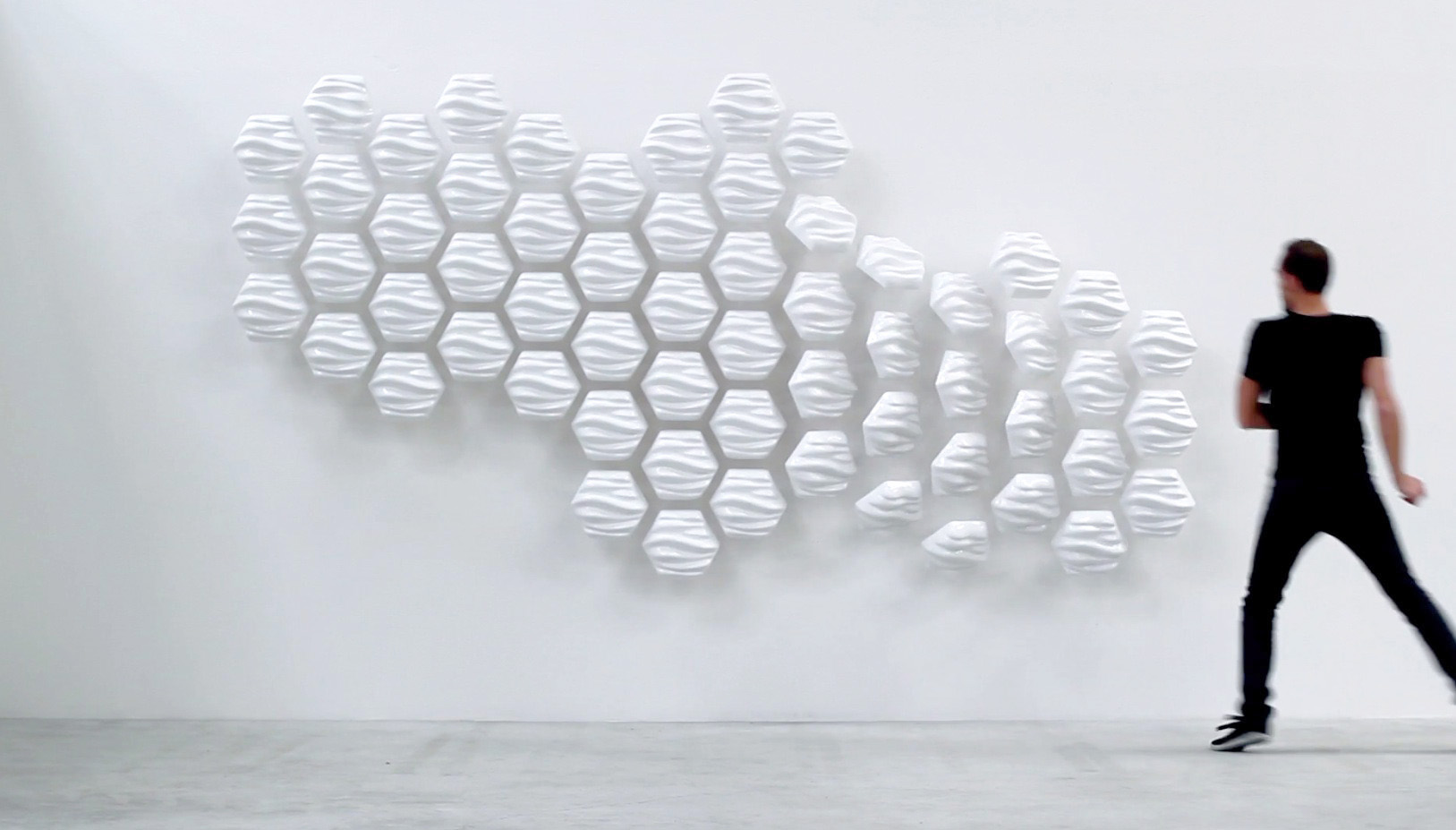 Responsive Hexi Wall